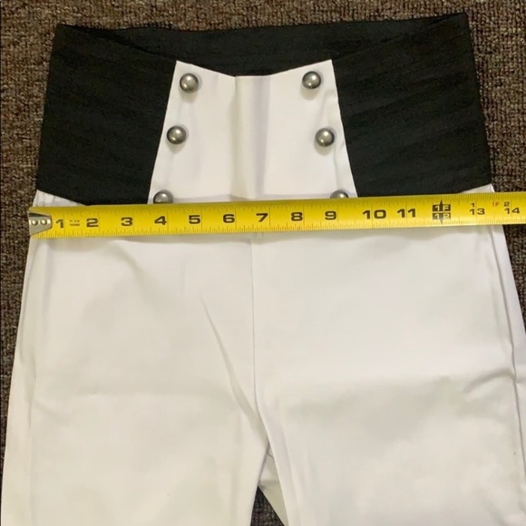 Pants High Waisted White Size M - Picture 7 of 8